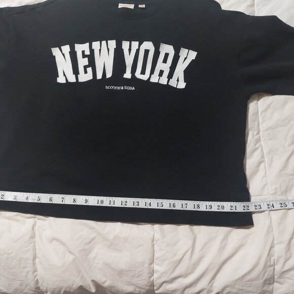 Scotch & Soda Amsterdam Black New York Sweatshirt - Picture 7 of 8